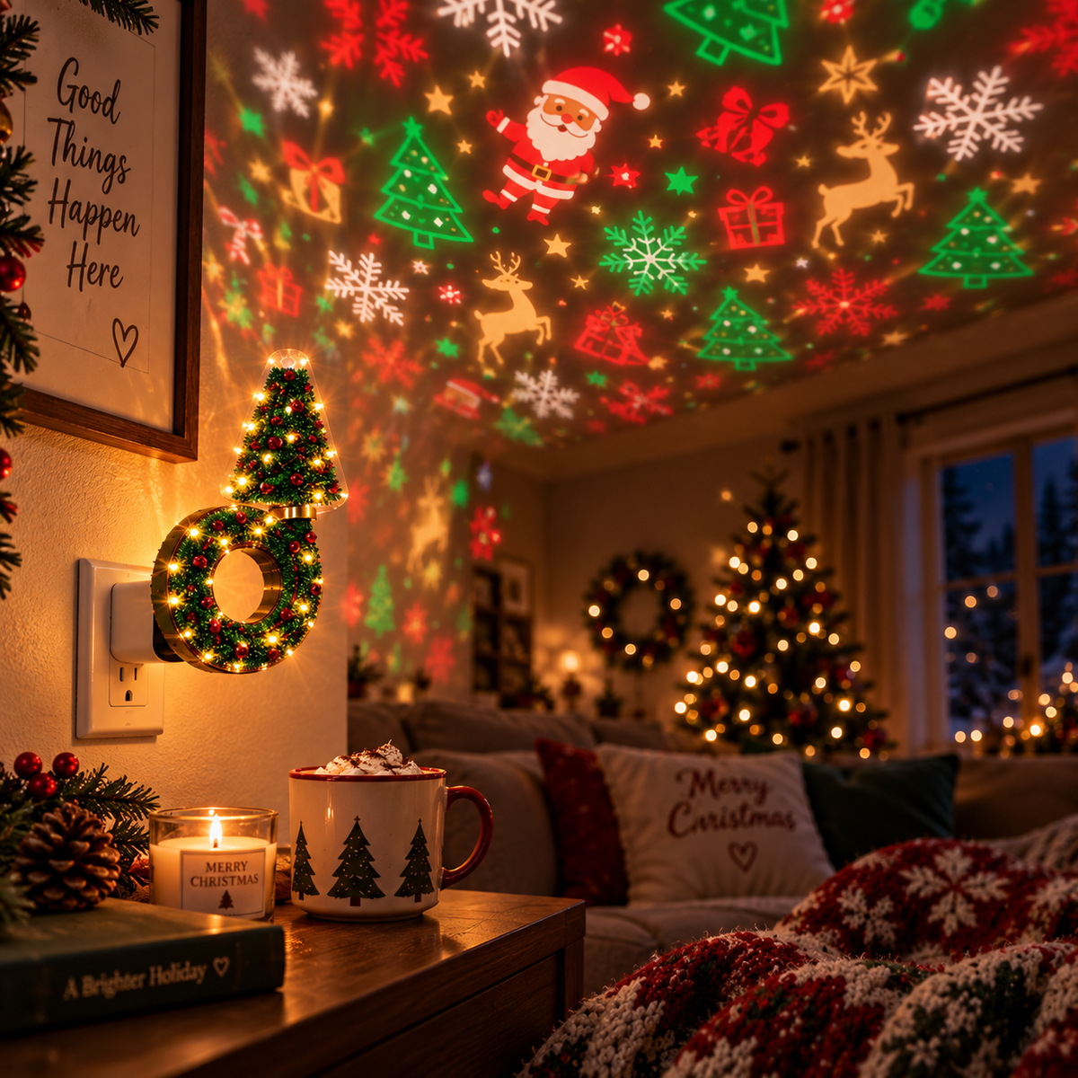 Jinglehaus™ LED Christmas Projector Lamp